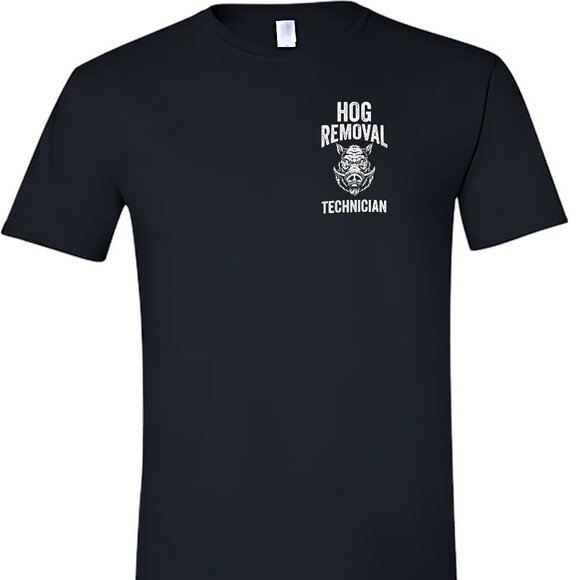 Hog Removal Technician Short Sleeve T-Shirt - Picture 2 of 10